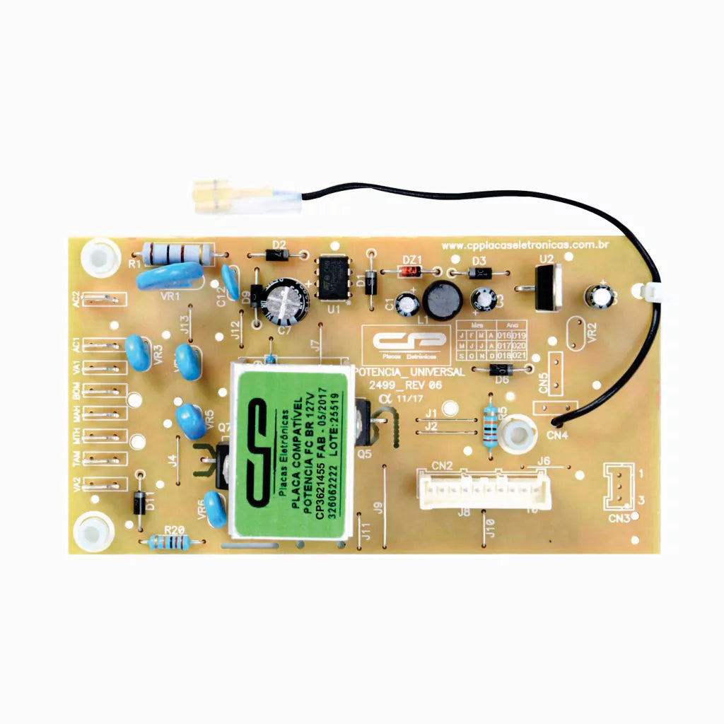 Placa eletrônica compatível lavadora potência FC BR 127V CP 3621455