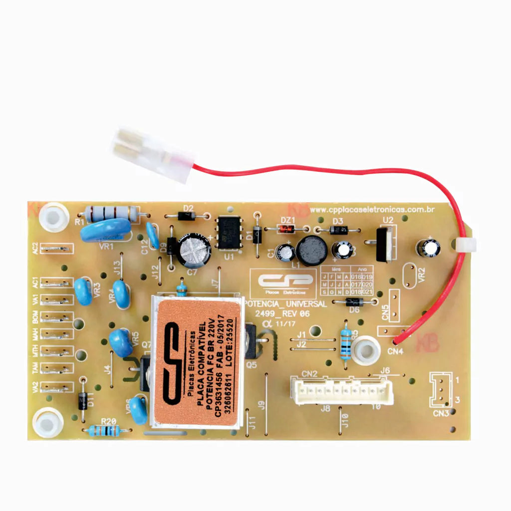 Placa eletrônica compatível lavadora potência FC BR 220V CP 3621456