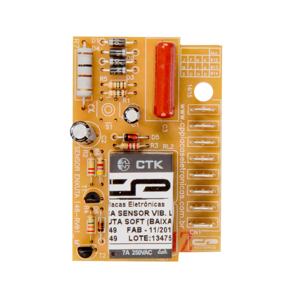 Placa eletrônica compatível lavadora sensor vibração Futura (BAIXA) bivolt CP 3660149