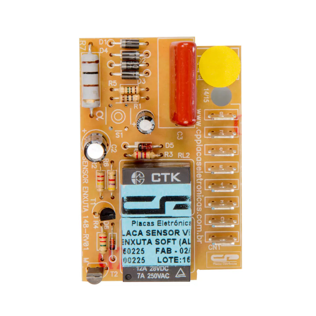 Placa eletrônica compatível lavadora sensor vibração Soft (ALTA) bivolt CP 3660225